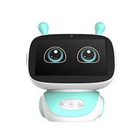 MXM（喵小米）智能机器人可行走屏幕wifi英语学习机儿童早教益智玩具故事机 蓝色