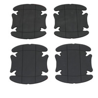 自由牛 爱度汽车门把手硅胶门碗膜保护膜车门贴门碗贴划痕把防刮装饰改装 纯黑款-四个装