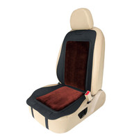 五福金牛 汽车坐垫 夏季坐垫 汽车座垫平面免捆绑坐垫仿羊绒小蛮腰皮革座垫 精致款 下单备注车型 优雅黑皮