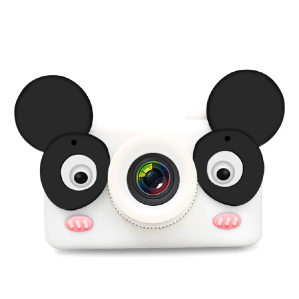 单反高清儿童照相机儿童智能相机卡通节日生日礼物 小熊 天空蓝 8g