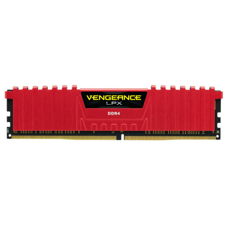 USCORSAIR 美商海盗船 复仇者LPX系列 DDR4 3000MHz 台式机内存 马甲条 红色 16GB CM4X16GC3000C16K2DR-CN