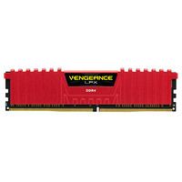 USCORSAIR 美商海盗船 复仇者LPX系列 DDR4 3000MHz 台式机内存 马甲条 红色 16GB CM4X16GC3000C16K2DR-CN