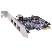 魔羯(MOGE)台式机PCIEx1转1394扩展卡 MC2276 TI芯片 400/800火线卡