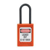 MASTERLOCK/玛斯特锁 工业安全挂锁 绝缘 防磁 防电火花 工程电力锁 上锁挂牌 S32 橙色