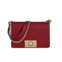 芙拉 FURLA PREFW19 女士 牛皮革 深红色 MIMI'系列 迷你 斜跨单肩包链条包 1026447