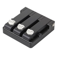 通信汪（CommKing）CKSCA-2 单芯光纤对准器裸光纤V型槽耦合器 光缆光器件连接测试对接