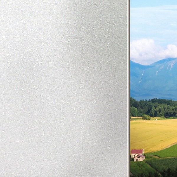 商品洛楚luxchic 无痕免胶 静电白磨砂玻璃贴膜 窗户玻璃贴纸 透光不