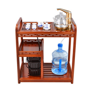KAMJOVE 金灶 移动茶车自动茶具套装 整套茶具茶盘实木茶台茶桌 KW-6300C古花木搭配全智能玻璃煮水壶G9