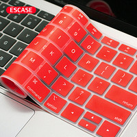 ESCASE Macbook Pro键盘膜 2018新款13.3英寸不带Touch Bar专用/Macbook 12英寸通用 apple电脑配件 幸运红