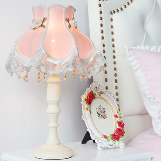 凡丁堡（FANDBO）台灯 卧室床头灯创意公主房温馨暖光复古结婚装饰婚房浪漫欧式 426粉色