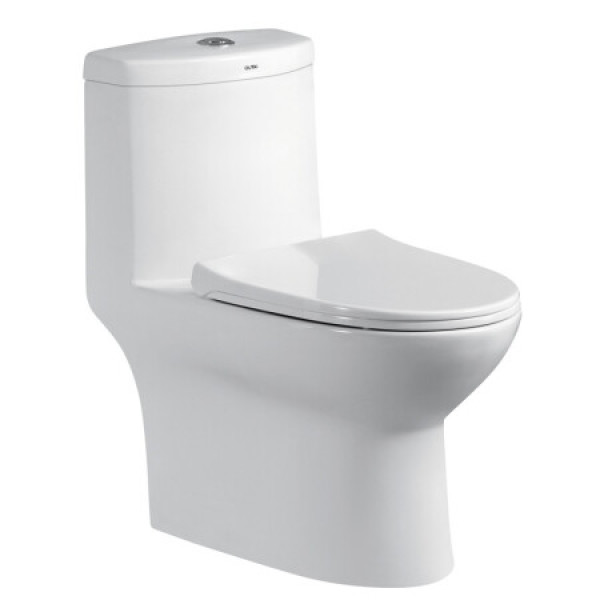 欧泰(outai)马桶 超漩式抽水马桶家用卫生间节水大力静音座便器(白釉