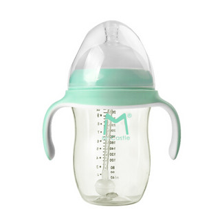 M-Castle德国婴儿奶瓶PPSU宽口径硅胶奶嘴防摔配重力球吸管