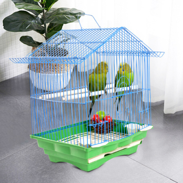 鸟笼宠物鸟笼子仓鼠笼八哥鹦鹉鸽子笼画眉通用鸟笼鸟窝小房子鸟用品nl
