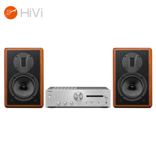 惠威 HiVi M1MKII+安桥A-9110 HiFi功放 2.0声道 书架音响发烧音箱 木质 家庭影院客厅电视音响 发烧音乐套装