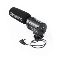 Saramonic 枫笛 SR-M3 定向型电容式麦克风 微单相机专用 节目直播采访话筒