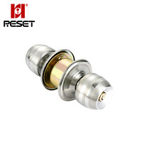 锐赛特（RESET）RST-503 不锈钢球形锁 室内门卧室门锁 球锁铜锁芯 双锁舌通用款 中心距60mm 70mm