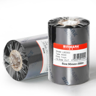 欣码（Sinmark）蜡基碳带 条码机色带 打印机条码机色带 热转印标签色带标签机 L80MM*300M