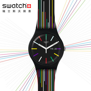 SWATCH 斯沃琪 I LOVE YOUR FOLK系列 SUOB729 中性石英手表