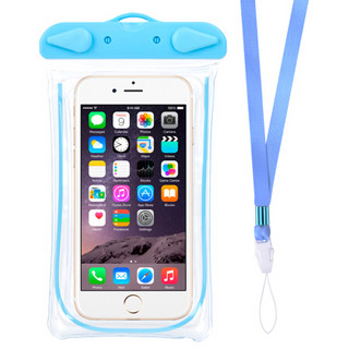 派滋 手机防水袋 户外潜水运动防水套带包苹果iphonexr/8/7plus/小米/三星/华为5.7英寸以下通用可触屏 蓝色