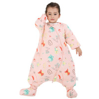 米乐鱼 婴儿睡袋包被儿童宝宝秋冬薄款抱被分腿防踢被小夜莺110*64cm
