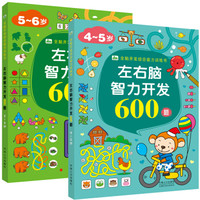 4-6岁左右脑智力开发1200题 （套装2册）儿童智力开发书