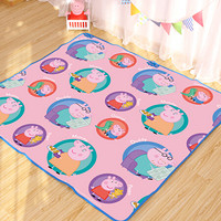 小猪佩奇（Peppa Pig）双面图案EPE宝宝爬行垫爬行毯地垫野餐垫爬爬垫 户外儿童地垫180*200*0.5cm圆窗一家