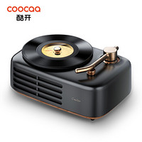 创维 酷开(coocaa)Live-time迷你蓝牙音箱收音机2.0双声道复古留声机音响(爵士黑)