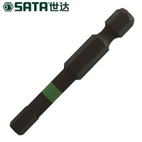 世达（SATA）59754 10件套6.3MM系列50MM长抗冲击六角旋具头4MM