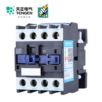 天正电气(TENGEN)CJX2-2501 380V 3NO 1NC 25A 50Hz 3P 接触式继电器 辅助触点 交流线圈 交流接触器