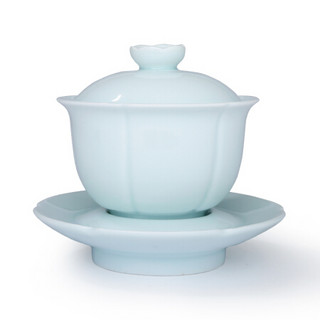 常生源  盖碗 茶杯 陶瓷 原矿龙泉青瓷分茶器 三才茶碗 带礼盒 品尚盖碗