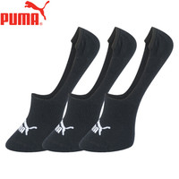PUMA彪马袜子女士基本隐形袜3双装 黑 均码