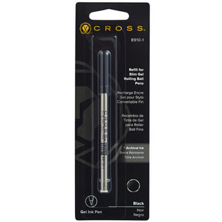 高仕（CROSS）宝珠笔芯8910-1黑色 0.7mm书写粗细大容量油墨 经典系列专用