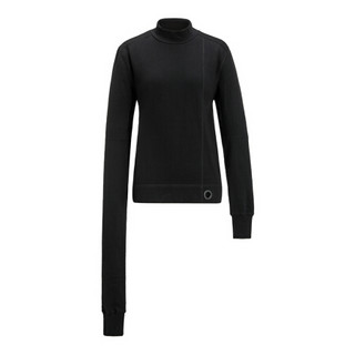 设计师品牌 XIMONLEE 纯黑 不规则袖 卫衣 L