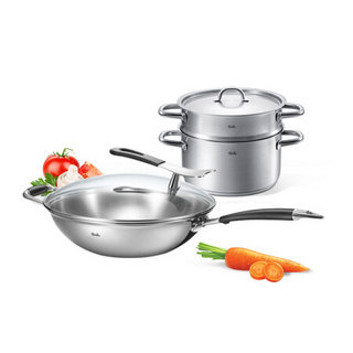 Fissler 菲仕乐 TZ00000993 不锈钢不粘无涂层炒锅 32cm  