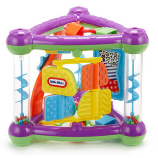 Little Tikes小泰克婴儿早教启智玩具低幼玩具启蒙玩具游戏盒-奇趣小三角（紫色）MGAC636400