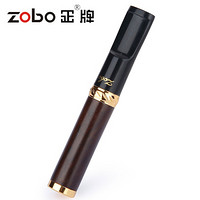 zobo 正牌 粗细双用黑檀木清洗型过滤烟嘴礼盒装ZB-220