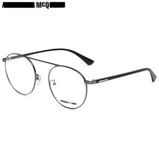 MCQ 麦昆 eyewear 男女中性款近视眼镜框 亚洲版金属框光学眼镜架 MQ0150OA-001 枪色镜框 54mm