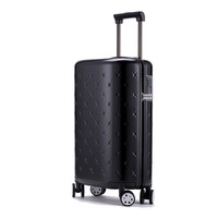 CCS 满天星拉链款 万向轮拉杆箱女小清新行李箱男轻便登机箱 旅行箱包防刮雾面黑20英寸