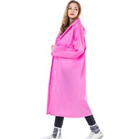 JAJALIN加加林 非一次性雨衣女成人 时尚徒步男骑行旅游加厚防水儿童户外雨披 粉色