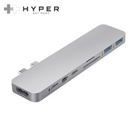 HyperDrive苹果笔记本电脑转换器type c转接头USB HUB雷电3扩展坞MacBook Pro Air配件u盾hdmi mini dp