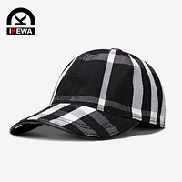 艾可娃（IKEWA）BQM126 帽子男女式英伦时尚棒球帽潮鸭舌帽休闲保暖帽潮 黑色