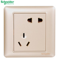 施耐德 Schneider 睿意系列10A 250V 斜二/三极插座 金色