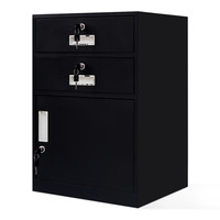  ZHONGWEI/中伟 CSGYG-06 文件柜  长440mm；宽390mm；高650mm 二斗一门黑色 2层