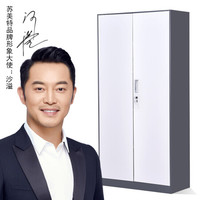苏美特文件柜办公柜资料柜档案柜储物拆装柜灰白 凭证文件柜薄边