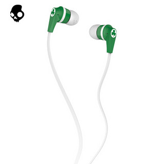 骷髅头（Skullcandy）INKD 1.0 入耳式音乐耳机 时尚街头男女通用耳塞 京东限定款 凯尔特人配色