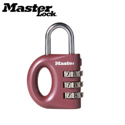 Master Lock 玛斯特 密码挂锁可调密码箱包柜门挂锁633MCND红色