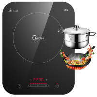 绝对值：Midea 美的 C22-WH2237 电磁炉 配汤锅+炒锅