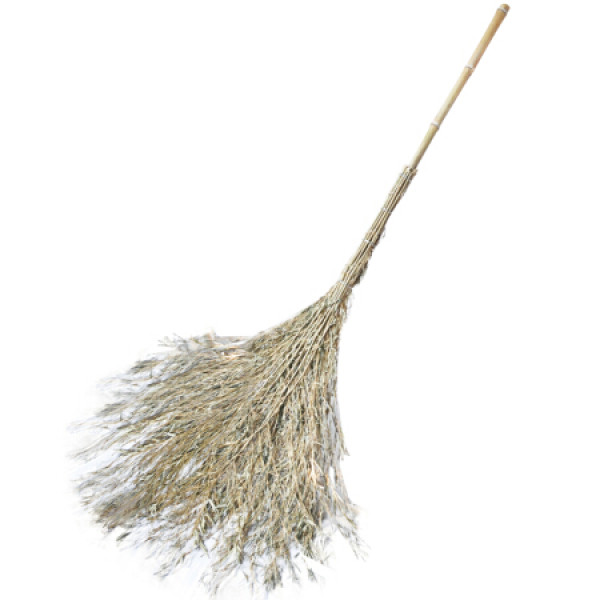 兰诗(lautee)户外环卫物业小区庭院公园街道清洁大号带把竹扫把大笤帚