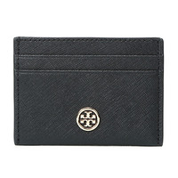 TORY BURCH 汤丽柏琦 TORY BURCH 托里·伯奇 奢侈品 TB卡包 黑色皮革女士卡包卡夹 54886 001