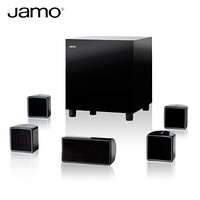 尊宝（JAMO）A 102 HCS 6 家庭影院卫星音箱5.1套装SUB210有源低音炮家用音响 黑色